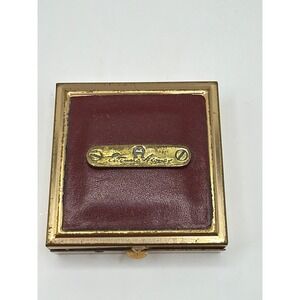 Rare Etienne Aigner Contact Lens Case Burgundy Gold Vintage Leather Compact